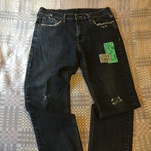 Distressed Jeans Women’s Levi’s 541 Dark Wash